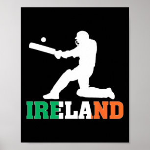 Irland Cricket Fan Jersey 2025 Irländsk Cricket  Poster