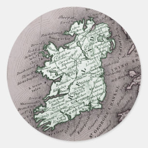 Irland-dekal Runt Klistermärke