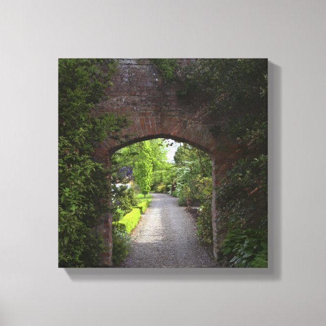 Irland, Dromoland Castle mycket grönt Canvastryck (Framsida)