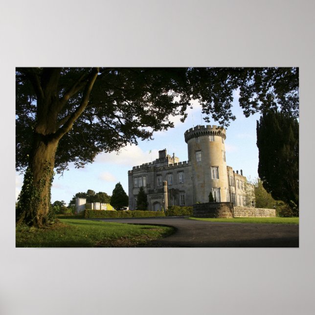 Irland, Dromoland Castle sideentrance. Poster (Framsidan)