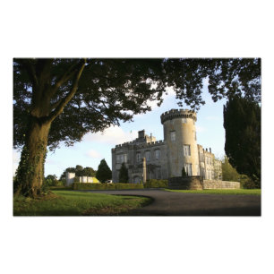 Irland, Dromoland Castle sidoingång. Fototryck
