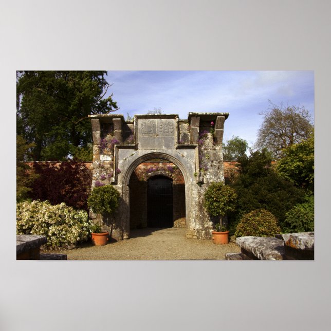 Irland, Dromoland Castle Walled Garden Poster (Framsidan)