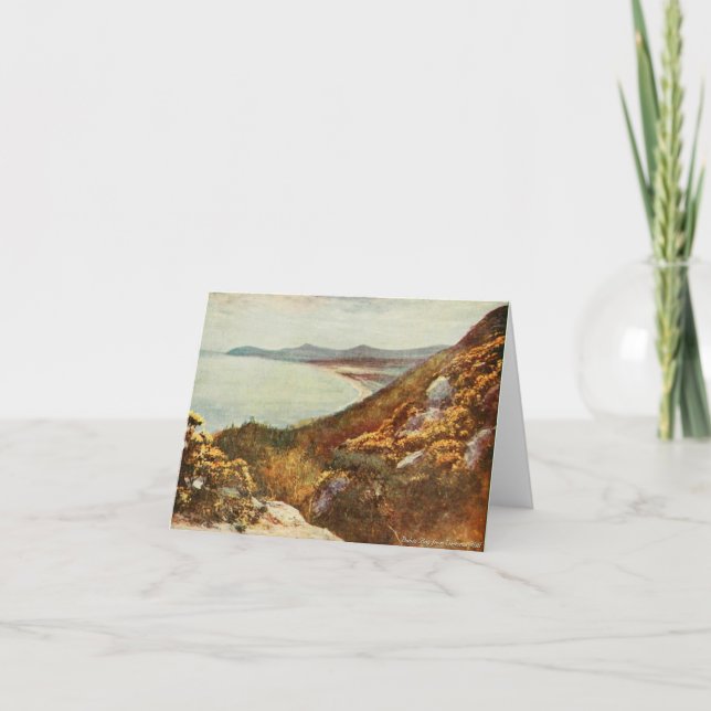 Irland Dublin Bay från Victoria Backe Kort (Framsida)