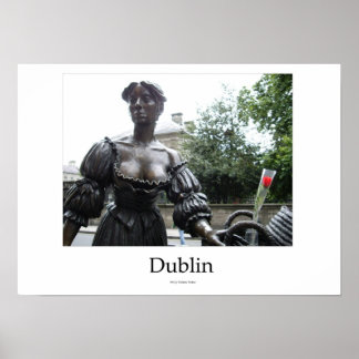 Irland (Dublin) - Molly Malone Statue Poster