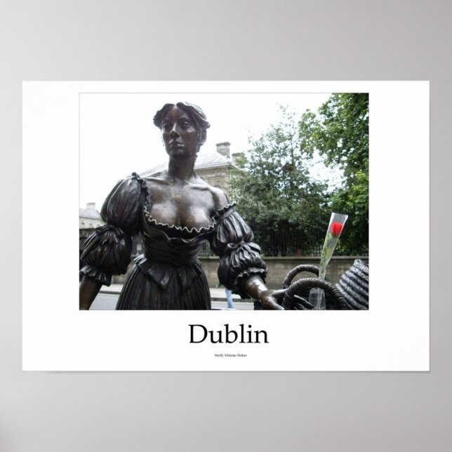 Irland (Dublin) - Molly Malone Statue Poster (Framsidan)