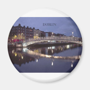 Irland Dublin överbryggar natten (St.K) Magnet