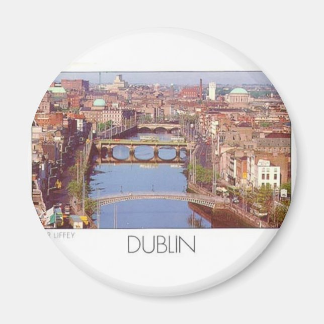 Irland Dublin River Liffey (St.K.) Magnet (Framsidan)
