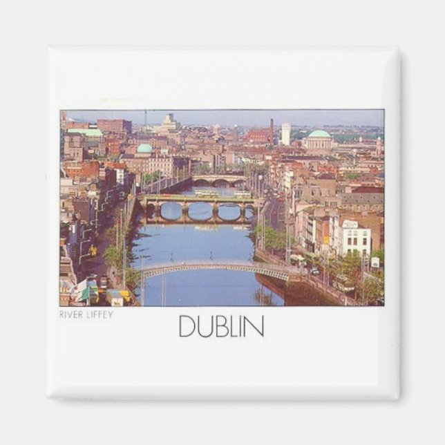Irland Dublin River Liffey (St.K.) Magnet (Framsidan)