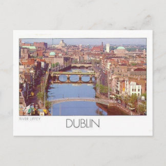 Irland Dublin River Liffey (St.K.) Vykort
