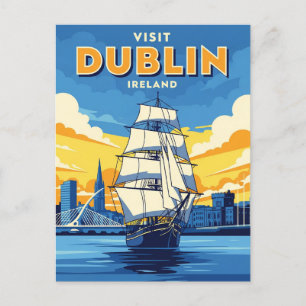 Irland Dublin Tall Frakt Vykort
