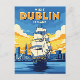 Irland Dublin Tall Frakt Vykort