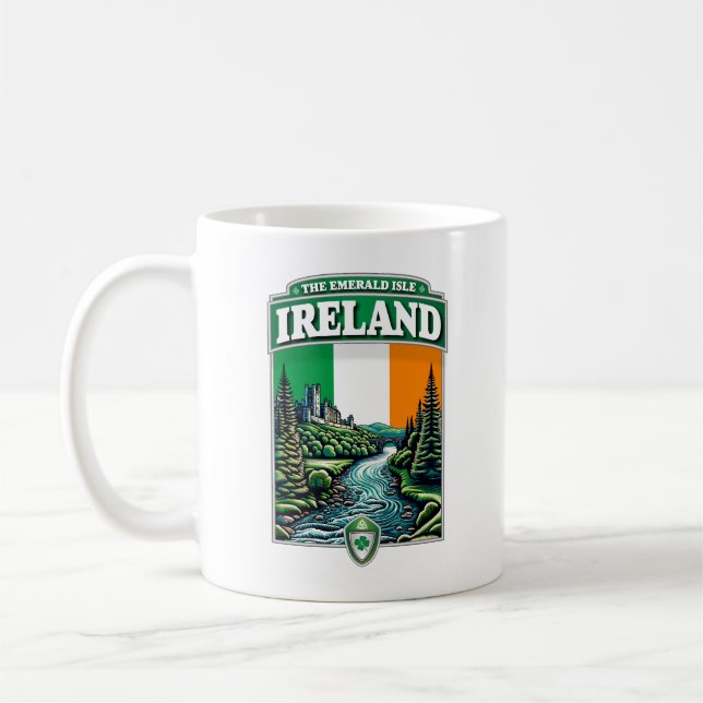 Irland Emerald Isle Kaffemugg (Vänster)