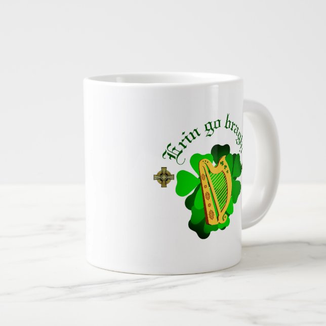 Irland evigt/Erin go bragh/ harp Jumbo Mugg (Framsida höger)