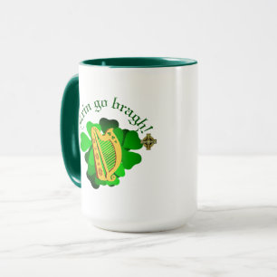 Irland evigt/Erin go bragh/ harp Mugg