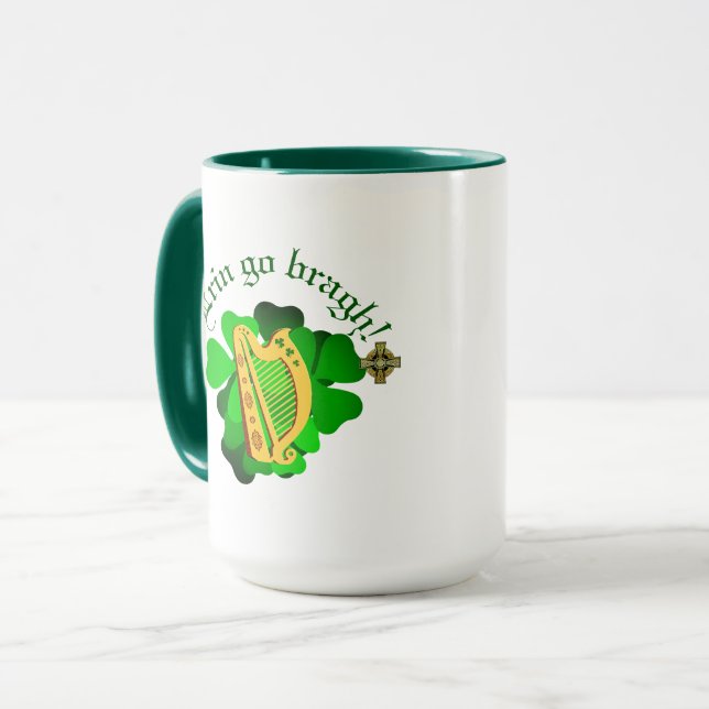 Irland evigt/Erin go bragh/ harp Mugg (Framsida vänster)
