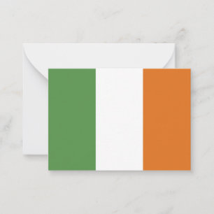 Irland flagga anteckningskort