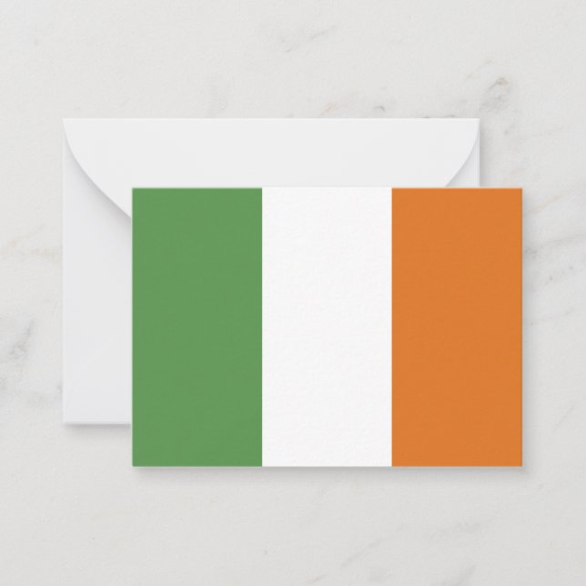 Irland flagga anteckningskort (Framsida)