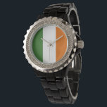 Irland flagga armbandsur<br><div class="desc">En idealisk gåva till alla dem som är patriotiska i land!</div>