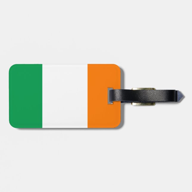 Irland Flagga Bagagebricka (Baksida Vågrät)