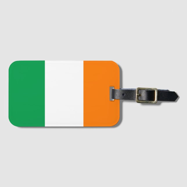 Irland Flagga Bagagebricka (Framsida horisontal)