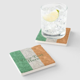 Irland Flagga - Crinkled Stenunderlägg