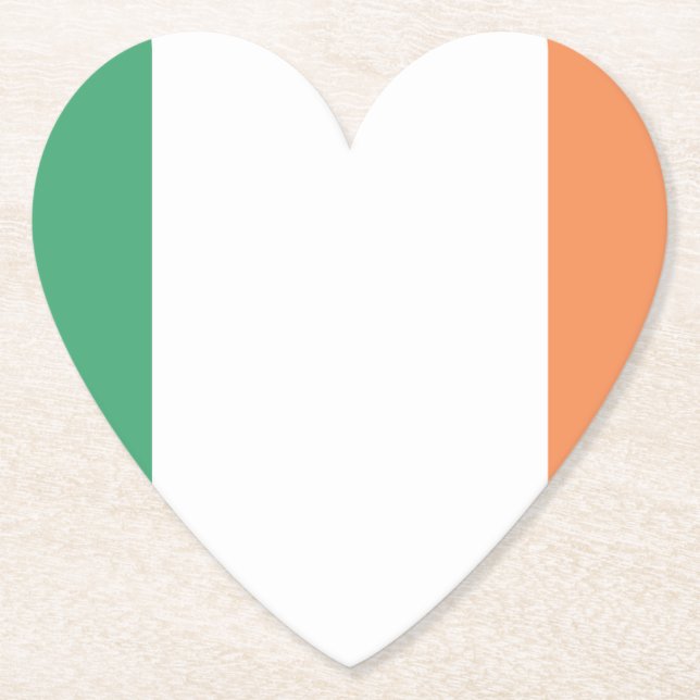 Irland Flagga Emblem Underlägg Papper (Framsida)