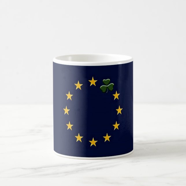 Irland - Flagga - europeiskt tema - Kaffemugg (Center)