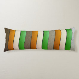 Irland Flagga Färg-Chrome by Shirley Taylor Kroppskudde