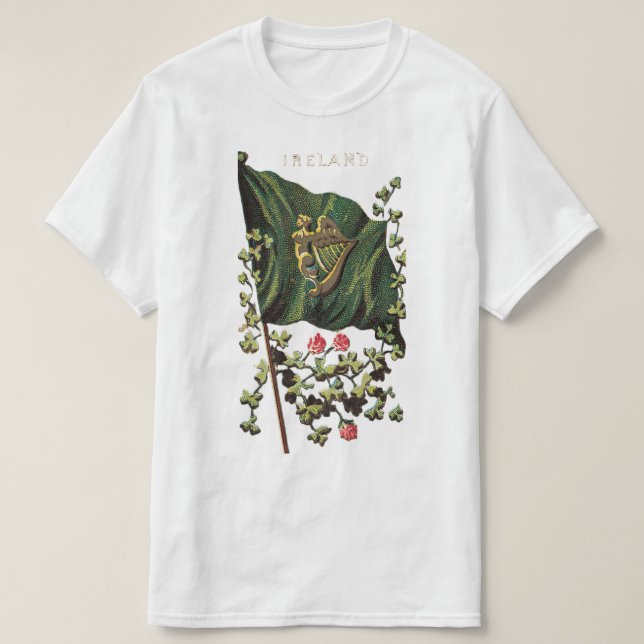 Irland Flagga Grafik T Shirt (Design framsida)