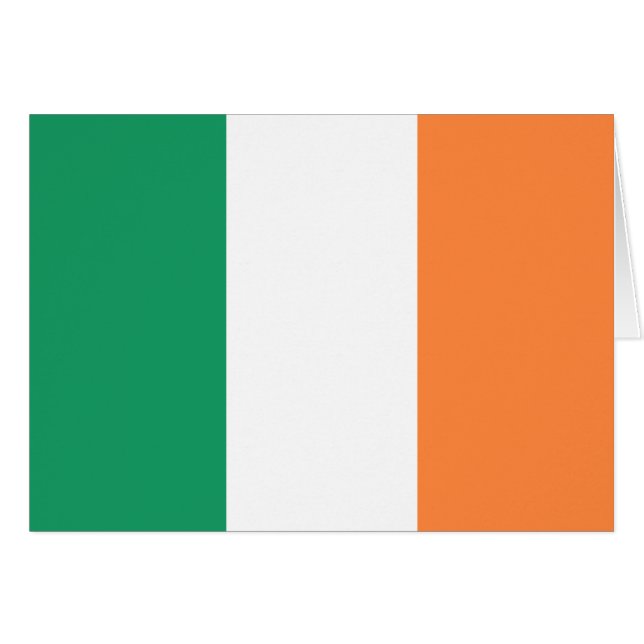 Irland Flagga Hälsningskort (Framsidan Horizontal)