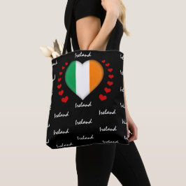 Irland Flagga & Heart Irish Flagga mode /sport Tygkasse