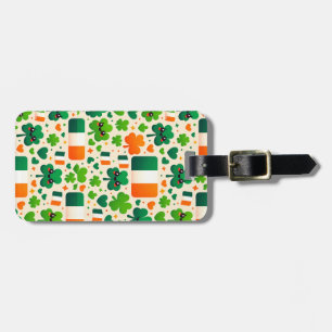 Irland Flagga Irish Shamrock Celtic St patricks da Bagagebricka