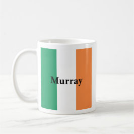 Irland Flagga Irish Surname Namn Anpassningsbar Fä Kaffemugg