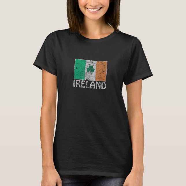 Irland Flagga Irland Flagga Irish Flaggor för mana T Shirt (Framsida)