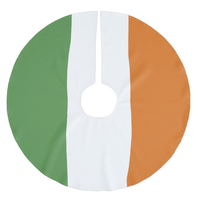 Irland flagga julgransmatta borstad polyester (Framsidan)