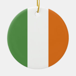 Irland flagga julgransprydnad keramik