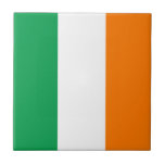 Irland Flagga Kakelplatta<br><div class="desc">Det irländska flagga är ett lodrät triband. Den använda färgen i flagga är grönt,  vit,  orange. Andelen irländska flagga är 1:2. Irlands Flagga antogs 1919.</div>