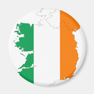 Irland Flagga Karta Magnet