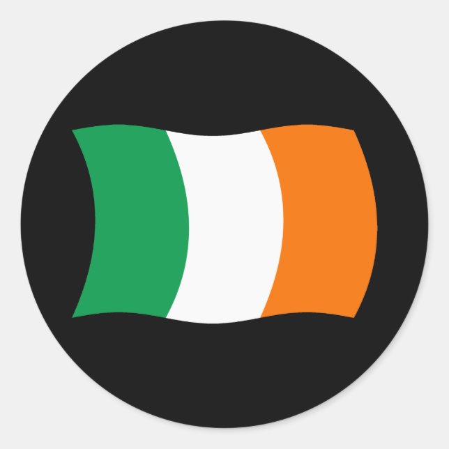 Irland Flagga Klistermärke (Framsida)