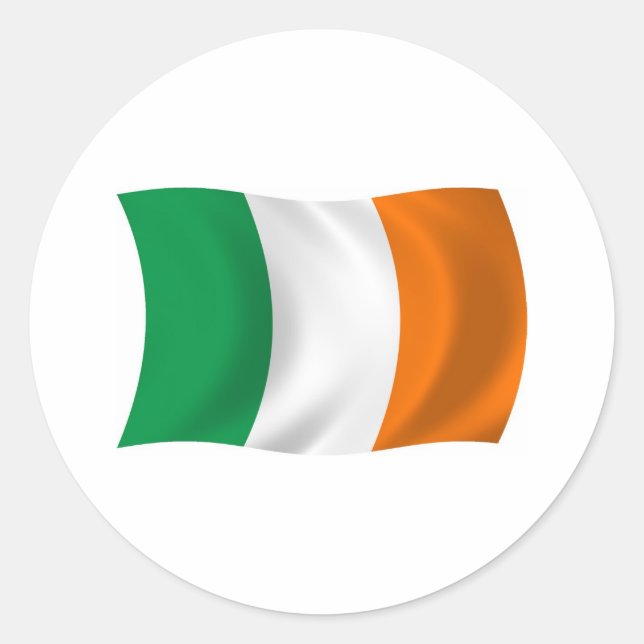 Irland Flagga Klistermärke (Framsida)