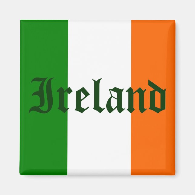 Irland Flagga Magnet (Framsidan)