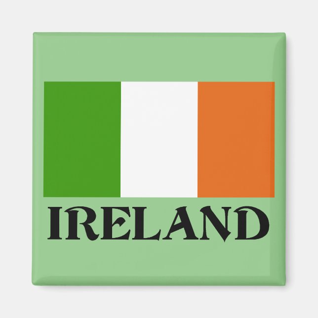 Irland Flagga, märkt. Magnet (Framsidan)