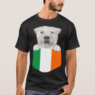 Irland Flagga Mjuk Pälsad Wheaten Terrier Hund I P T Shirt