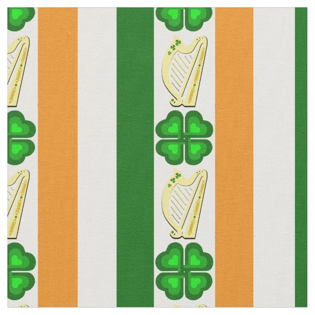 Irland, flagga/Orange, schaktmassor, irländska ham Tyg (Närbild)