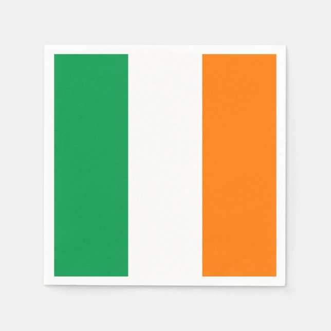 Irland Flagga Pappersservett (Framsidan)