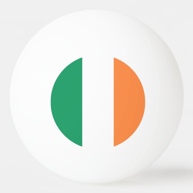 Irland Flagga Pingisboll (Framsidan)