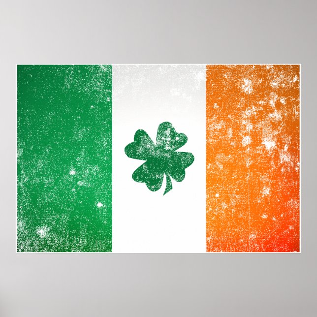 Irland Flagga Poster (Framsidan)