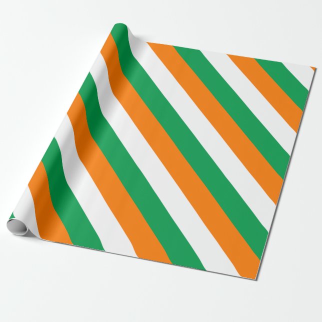 Irland-Flagga Presentpapper (Utrullad)