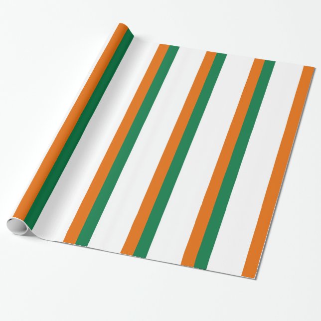 Irland Flagga Presentpapper (Utrullad)