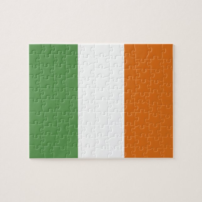 Irland flagga pussel (Horisontell)